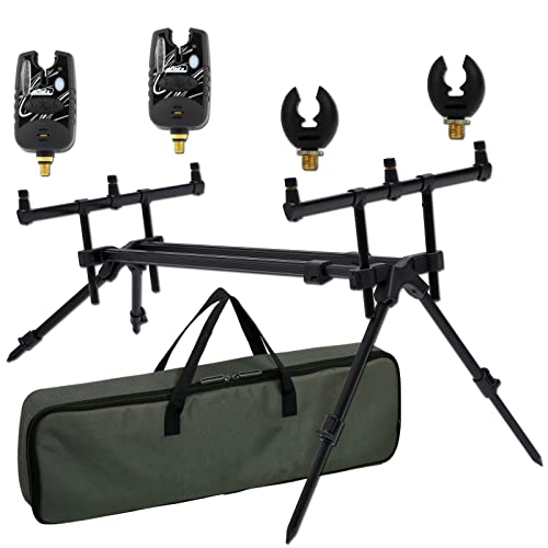 Angel-Berger Magic Baits Luxus Rod Pod Verschiedene Modelle mit Tasche (Luxus Rod Pod mit Zubehör)