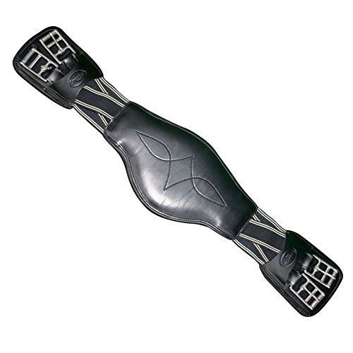 Prestige - Leder Dressurgurt mit gekreuztem Elastik