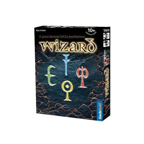 Giochi Uniti - Wizard, Kartenspiel, 3-6 Spieler, ab 10 Jahren, italienische Ausgabe, GU733