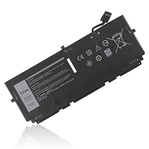GDORUN 52Wh 722KK Laptop Akku für Dell XPS 13 9300 9310 9380(2020 Edition) P117G P117G002 P117G001 Series 0WN0N0 WN0N0 02XXFW 2XXFW FP86V 2ICP4/60/80-2 7.6V 6800mAh 4-Cell Notebook Battery Replacement