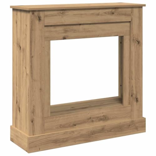 vidaXL Kaminumrandung Artisan-Eiche 90x30x90 cm Holzwerkstoff