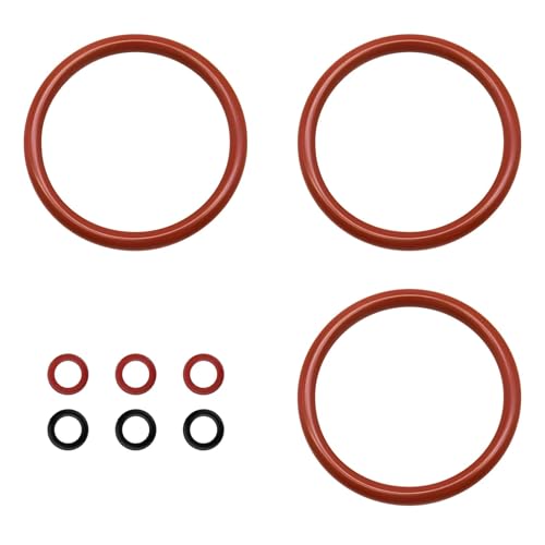 Dichtungsringe Dichtungen für Brüheinheit Siemens EQ6 - Dichtungen O-Ring Kompatibel mit EQ5 EQ6 EQ6 Plus EQ7 EQ8 & Gaggenau & Bosch & Neff | Dichtungsring Set für Kaffeemaschinen Brüheinheit (9 PCS)