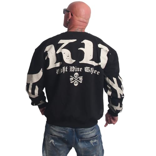 Yakuza Herren 3RD Oversized Pullover Oversized Sweatshirt