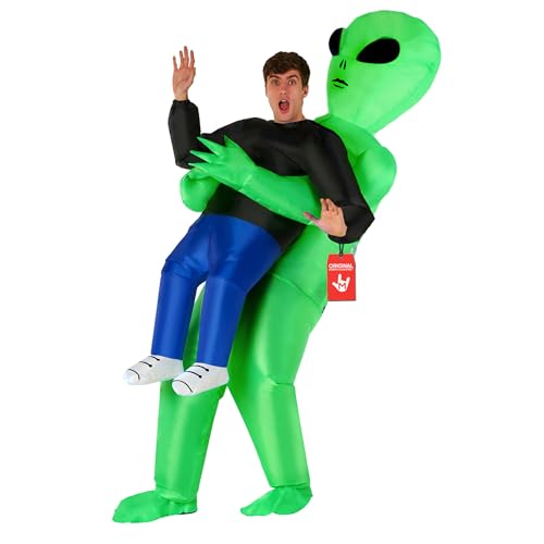 Morph Alien Kostüm Herren, Alien Kostüm Aufblasbar, Halloween Kostum Aufblasbar, Halloween Kostum Herren & Damen, Karneval Kostume, Fasching