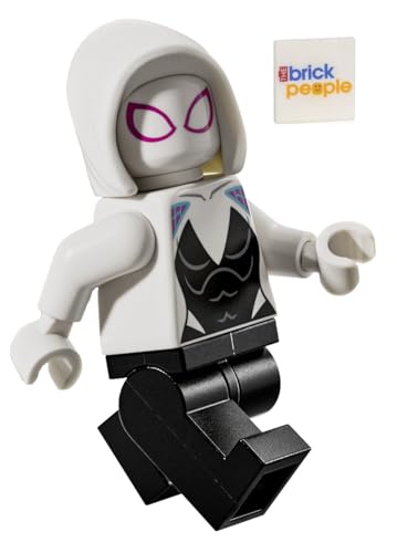 LEGO Superhelden Ghost Spider (Gwen Stacy) Minifigur Mit Netzwerfern Und Drohne
