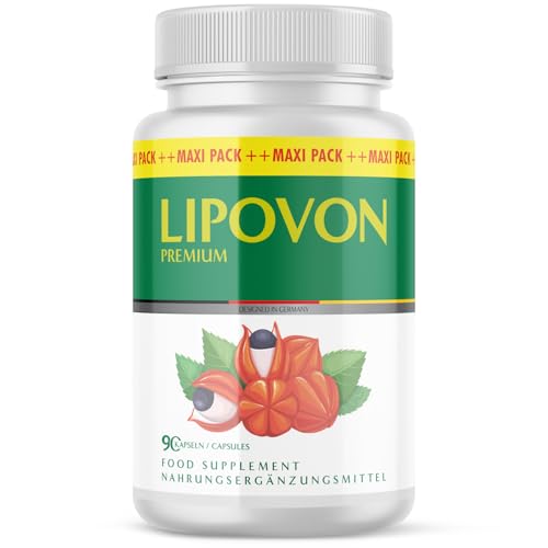 Lipovon Premium Kapseln | Ideal begelitend für dein Ziel | für Männer & Frauen | 90 Kapseln