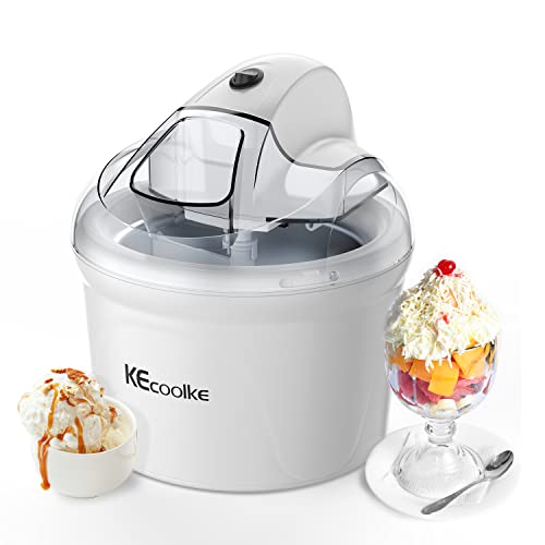 Speiseeisbereiter, Eismaschine, Elektrische Eismaschine Soft Serve Homemade KECOOLKE 1.5 L Frozen Yogurt, Sorbet, Gelato