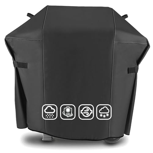 Grillabdeckung für Weber Spirit and Spirit II 200 Series, 7138 Grill Abdeckung for Weber Spirit II E210, S210, E210 Gasgrill, 141CM 600D Oxford BBQ Abdeckhaube, Heavy Duty & Wasserdicht, Reißfeste, UV