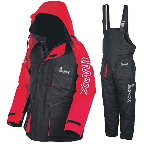 Imax Thermo Anzug Sea Fishing Clothing (2 teilig), Mehrfarbig (schwarz/rot), Gr. XL
