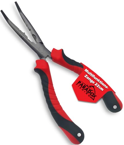Paradox Fishing Raubfisch Angelzange 22cm I Hakenlöser Angeln Zange Angeln Klemmhülsenzange Angelzubehör Hecht Angeln - korrosionsbeständig