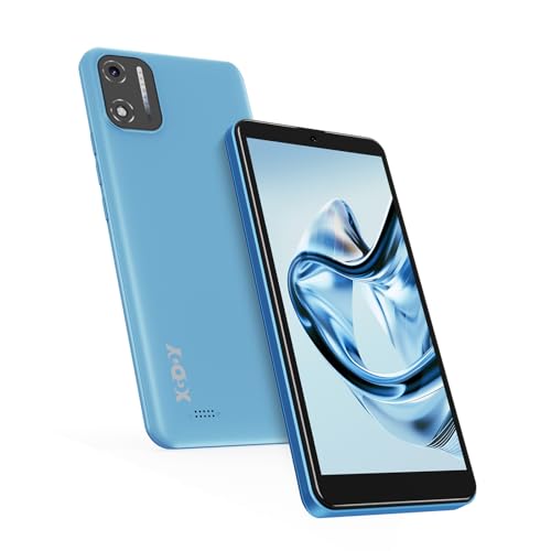 XGODY X32 Handy Ohne Vertrag, 5,5 Zoll Günstig Smartphone 2GB+16GB 128GB Erweiterbar, Octa-Core, Blau | Android 14, 4G Dual SIM, 8MP+5MP Kamera, 2850 mAh Akku, Face ID, GPS