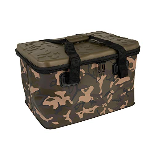 Fox Aquos Camolite 40L 46x33,5x27,5cm - Angeltasche für Karpfenzubehör, Tackletasche zum Angeln auf Karpfen, Zubehörtasche, Transporttasche