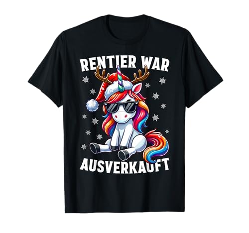Lustiges Rentier War Ausverkauft Funny Reindeer Christmas T-Shirt