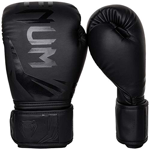 Venum, Challenger 3.0 Boxhandschuhe, Unisex Erwachsene, 14 Oz, Schwarz/Schwarz