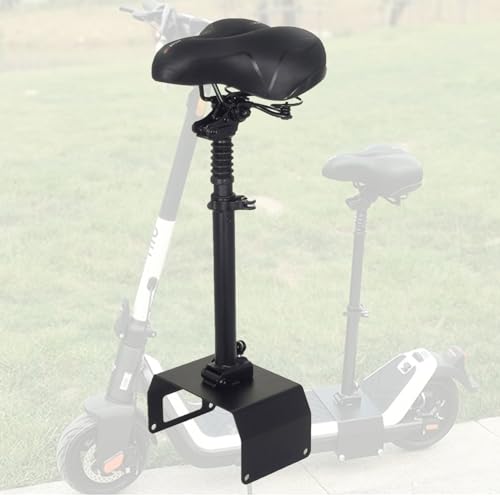 Electric Scooter Saddle Seat Compatible with Niu KQi3, KQi3PRO, KQi3MAX 2019-2024 Folding E Bike Seat Universal Adjustable Punch Free Scooter Seat Replacement Accessories for Adults & Kids