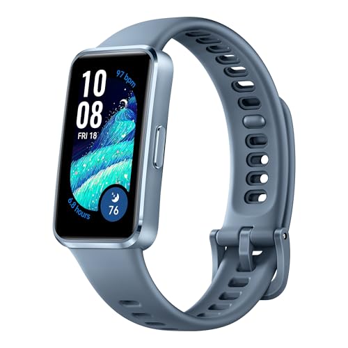 HUAWEI Band 10 Smartwatch,KI-gestütztes Fitness-Tracking,Professionelle Schlafanalyse,Bis zu 14 Tage Akkulaufzeit,Schlankes Gehäuse aus Aluminiumlegierung,iOS & Android,Blau