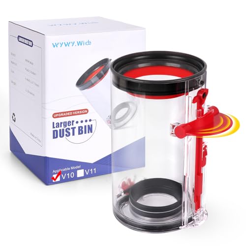 Großer Staubbehälter Ersatz für Dyson V10 SV12 Staubsauger Ersatzteile, Verbesserter V10 Behälter, Teile-Nr.969509-01 Zubehör