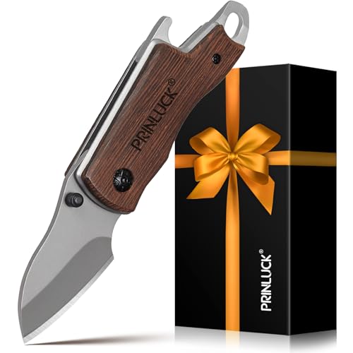 Weihnachtsgeschenke für Männer Papa Opa, Klappmesser Holzgriff, Weihnachtsgeschenke für Männer, Taschenmesser, Geschenk Geburtstag Valentinstag Jahrestag, Multitool Camping Gadgets Wandern Angeln