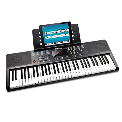 RockJam 61 Key Compact LED Keyboard Piano