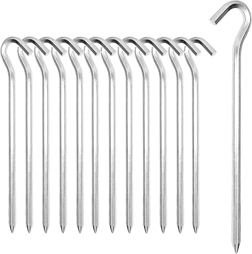 Zeltheringe, 【14/26Packung】 Heavy-Duty 18cm Zelt Heringe Metall Zelthaken Aluminium Heringe Erdnägel für Harte Böden, ideal für Garten, Camping, Angeln und Zelten