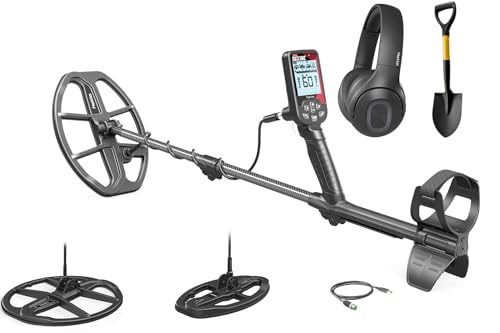 Nokta Triple Score PRO - Komplettset mit 2 Suchspule und Bluetooth Kopfhörer- Profi Metalldetektor – Vollständig wasserdicht, wiederaufladbar, Multi-Frequenz, einfach zu bedienende, Metallsuchgerät