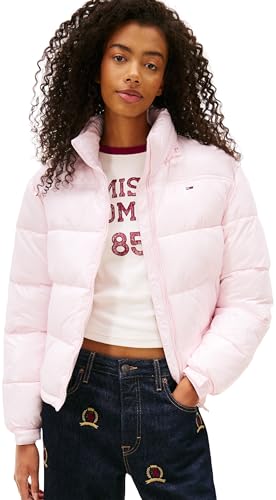 Tommy Jeans Tjw Pckbl HD Ess Pffr Shiny Ext Dw0dw22039 Daunenjacke, Hellrosa, S, Damen, Hellrosa., 36