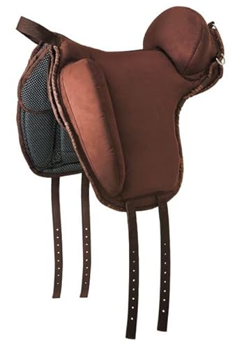 Barefoot Ride-On-Pad Physio Support braun – Rutschfestes Sattelpad – Halt gebende und rahmende Pauschen – pferdefreundliche Polsterung – Perfekt für Reiten ohne Sattel - Größe L