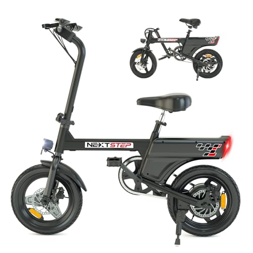 RAOO MIN E Bike, e Bike Herren und Damen Fahrrad tragbar City-Pendler, Elektrofahrrad Max. 25 km/h, 250W Motor, 30-45km Reichweite, 3 Fahrmodi, Scheibenbremsen, LCD-Display. (schwarz)