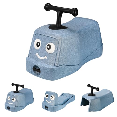 MAMIZO 5 in 1 Rutschauto ab 1 Jahr, Babyrutscher mit 4 PCs 360° Geräuschlose Räder, Babyroller bis 20kg, Babyrollbrett, EPP, Baby Walker, Wippauto, Rutschfahrzeug, Baby Spielzeug Rutschauto, Blau