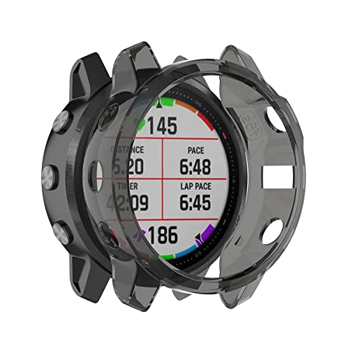HOMTERN Hüllen kompatibel mit Garmin Fenix 6S und Fenix 6S Pro Hülle, flexible TPU-Schutzhülle, stoßfest, kratzfest