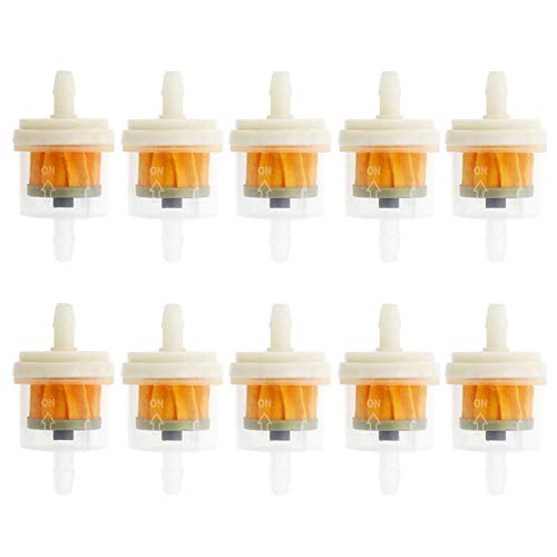 10 Stücke Benzinfilter,otorrad benzinfilter mofa,Kraftstofffilter universal,Motorrad Gas Kraftstofffilter,Motorradgasfilter,Filter für Rasenmäher Motorrad Roller Mofa