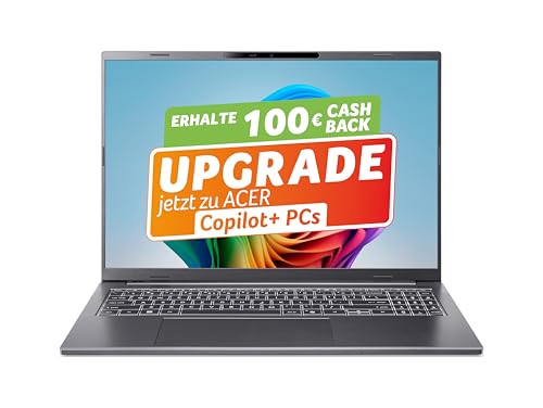 Acer Aspire 16 AI (A16-11M-X1CW) AI Laptop, Copilot+ PC, 16