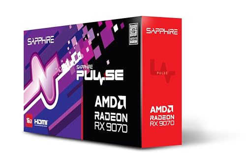 Sapphire Pulse Radeon RX 9070 AMD 16 GB GDDR6 Grafikkarte 16.384 MB SAPPHIRE PULSE OC GBGrafikkategorie: Gaming High-End Grafikfamilie: Modell: RADEON Grafikspeicher Grösse: Schnittstelle