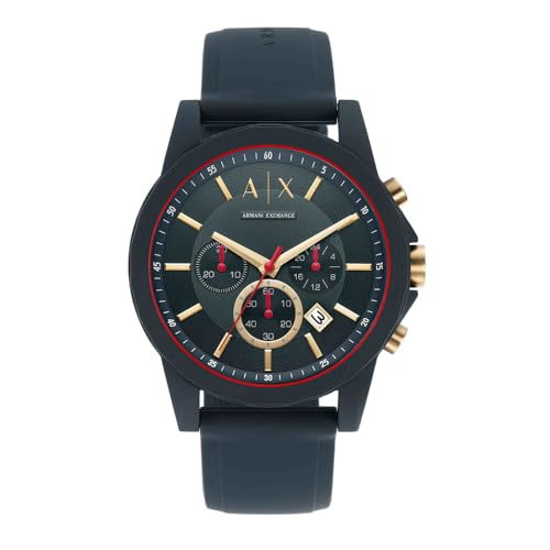 Armani Exchange HerrenArmbanduhr Analog Quarz Silikon AX1335