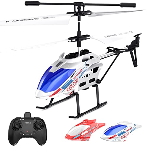 DEERC DE28 Hubschrauber Ferngesteuert,für Einsteiger,Indoor RC Helikopter Spielzeug mit LED-Beleuchtung,2,4GH 3,5Ch RC Heli mit Gyro Schwebefunktion,Geschenk für Kinder ab 12 Jahren
