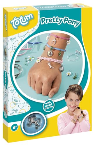Creativity 29538 Creativity Pretty Pony - Bastle deine eigenen Armbänder mit verschiedenen Pferdeanhängern und Perlen, piccolo
