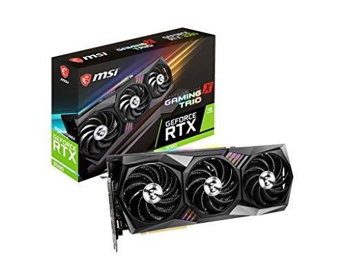 MSI GeForce RTX 3080 GAMING X TRIO 10G Gaming Grafikkarte - RTX 3080, 10GB GDDR6X, PCI Express Gen 4, DisplayPort v1.4a, HDMI 2.1, 4K Auflösung, Ray Tracing
