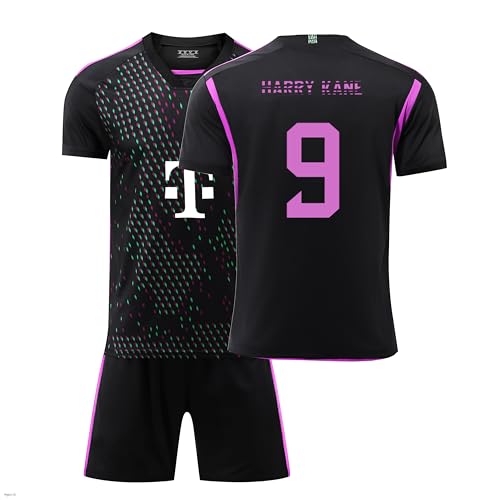 Generisch Bayern Trikot 9 Kane Trikot 23/24 Auswärts,9 Kane Trikot für Kinder/Herren/Damen,Atmungsaktiver Stoff - Fan Must-Have!