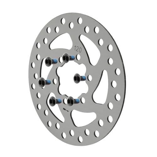 M365Lyon - Bremsscheibe 120mm 6-Loch, kompatibel mit E-Flex Xerider Egret Ten Kukirin G2 Pro SXT Ultimate Lite Vsett 9 Vsett 9+, Aprilia eSRZ