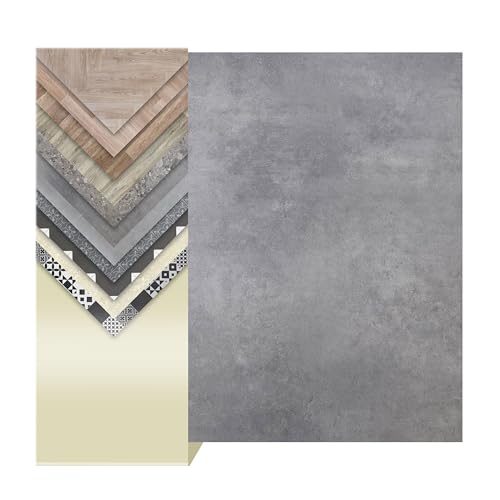 Primaflor PVC Bodenbelag Meterware TURVO - Stein Kanada, 2,00m x 1,00m, Vinyl-Boden in Betonoptik für Küche, Wohn- und Badezimmer, Hochwertige Auslegware, Anti-Rutsch Oberfläche
