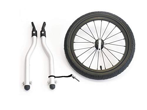 XLC Unisex Jugend Fahrradanhänger-3092008011 Fahrradanhänger, schwarz, 16 Zoll