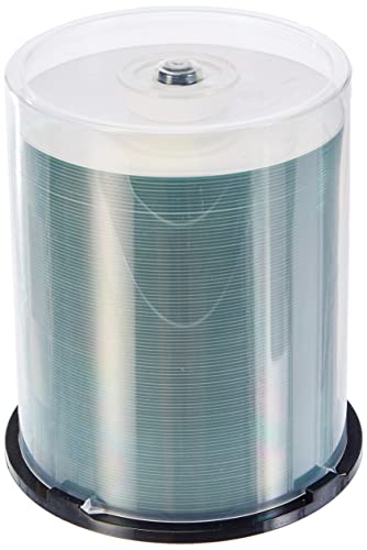 MediaRange CD-R 700MB|80min 52-fache Schreibgeschwindigkeit, vollflächig bedruckbar (Tintenstrahldrucker), 100er Cakebox