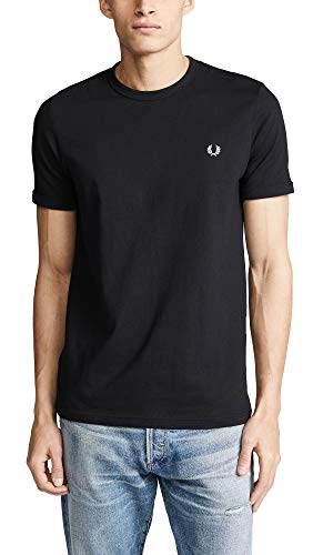 T-SHIRT GIROCOLLO UOMO FRED PERRY BLACK
