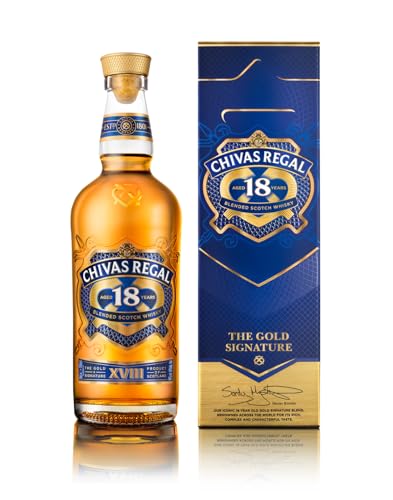 Chivas Regal 18 Years Old - Blended Scotch Whisky - Gold Signature - 0,7l | 700ml (1er Pack)