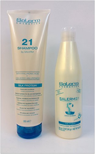 Pack Salerm 21 Hyaluronsäure-Shampoo 300 ml + Salerm 21 250 ml Silk Protein