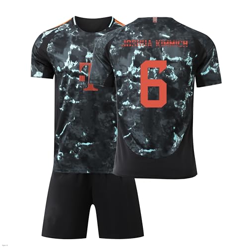 Generisch Bayern Trikot Kimmich Trikot 24/25 Auswärts,6 Kimmich Trikot mit Stutzen für Kinder/Herren/Damen,Atmungsaktiver Stoff