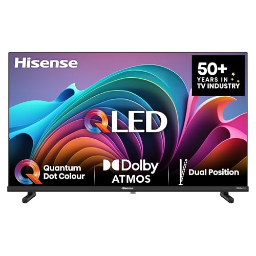 Hisense 40A5NQ 101cm (40 Zoll) QLED Fernseher Full HD, Smart TV, Triple Tuner, AI Sports Mode, Dolby Atmos, Share to TV, Duale Positionierung, WiFi, Game & Hotel Modus, Schwarz [2024]