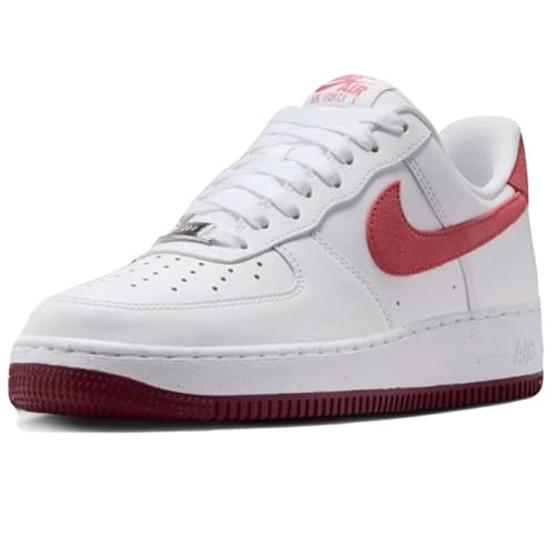 NIKE FQ7626-100 Air Force 1 '07 Herren White/Adobe-Team RED-Dragon RED EU 40.5