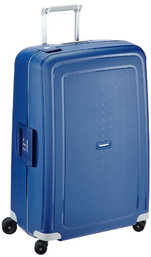 Samsonite S'Cure - Hartschalenkoffer 75 cm Groß - Trolley Koffer mit 4 Rollen, TSA-Schloss, Leicht - 102 L - Blau (Dark Blue)