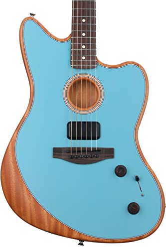 Fender Acoustasonic Player Jazzmaster Ice Blue - Westerngitarre